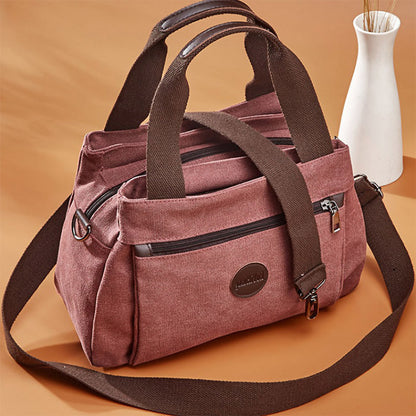 【キャンバスバッグ】大容量収納　5色＆３way　使いキャンバス生地　これ１点でお出かけを楽にしよう！