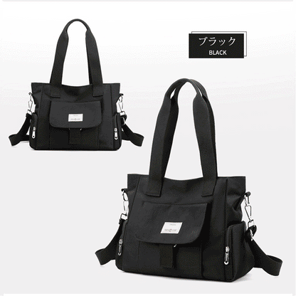 【お洒落なショルダーバッグ】大容量！見た目だけじゃない 機能性もバッチリ！雨の日も安心！