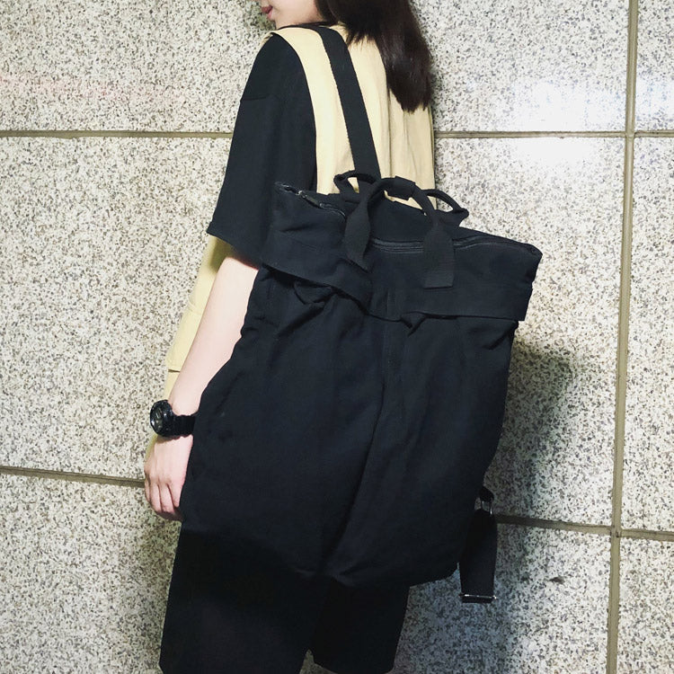 【キャンバスリュックサック】大容量、幅広いベルト、手提げも肩掛けもOK、色んなシーンで大活躍