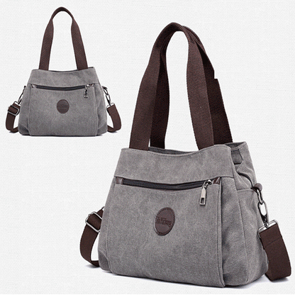 【キャンバスバッグ】大容量収納　5色＆３way　使いキャンバス生地　これ１点でお出かけを楽にしよう！