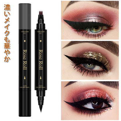 3in1多機能四つわけペン先アイブロウ+アイライナー